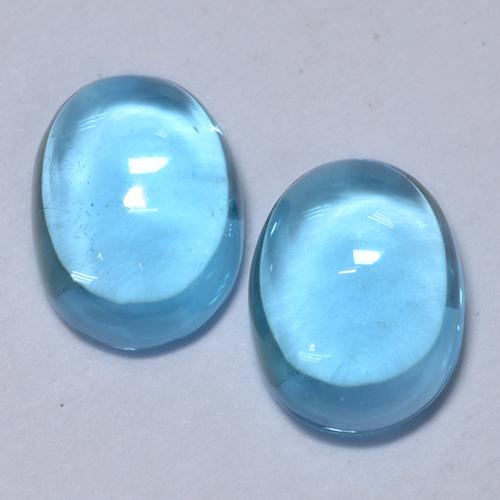 1.1ct Oval Cabochon Swiss Blue Topaz Gem for sale 1.1ct Oval Cabochon Swiss Blue Topaz Gem (ID: 377086)