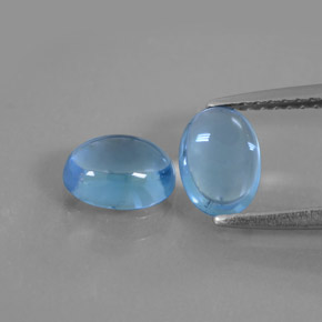 1.2ct Oval Cabochon Swiss Blue Topaz Gem for sale 1.2ct Oval Cabochon Swiss Blue Topaz Gem (ID: 377091)