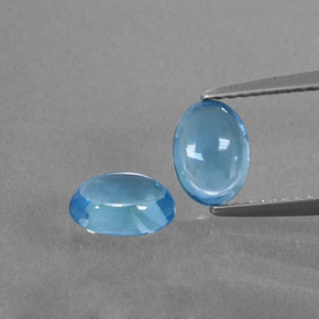 1.1ct Oval Cabochon Swiss Blue Topaz Gem for sale 1.1ct Oval Cabochon Swiss Blue Topaz Gem (ID: 377162)
