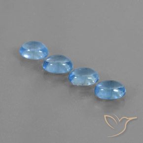 4.19ctw Natural Swiss Blue Topaz, Oval, Transparent