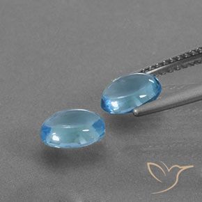 Topaz Gemstones in 7 x 5 mm (calibrated) Size for Sale, Topaz Stones in Swiss Blue Color