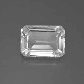 13.8 x 9.9mm Octagon Facet White Topaz from Brazil, Weight of 8.57ct, Natural untreated Gemstone in VS Clarity, 1pc Topaz - Color: White, Mohs Hardness of 8 suitable for daily wear jewelry, Friday Gemstone, Photo A