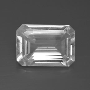 Bianco Topazio Gem - 7.3ct Sfaccettatura ottagonale (ID: 384134)