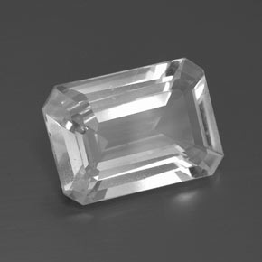 7.34 ct White Topaz Stone, Natural Topaz in Octagon Facet Shape for Sale