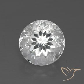 3.58ct Natural Clear White Topaz, Round, VVS