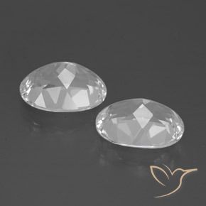 Topaz Gemstones in 10 x 8 mm (calibrated) Size for Sale, Topaz Stones in White Color