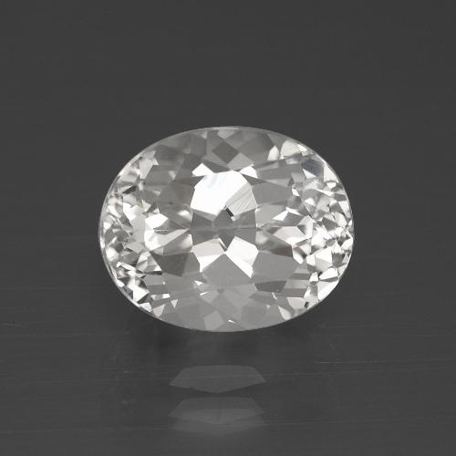 5.5ct Oval Facet White Topaz from Brazil, Dimension 11.2 x 9mm, VVS-VS Clarity, Natural untreated gemstone, 1pc Topaz in White Color, Mohs Hardness of 8 suitable for daily wear jewelry, Year of the Horse Gemstone, Photo A