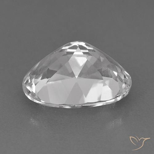 Topaz Gemstone in 11 x 9 mm (calibrated) Size for Sale, Topaz Stone in White Color