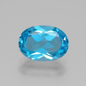 Azul intenso Topacio Gema - 2.6ct Forma ovalada (ID: 385076)