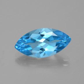 Azure Blue Топаз Камень - 4.6ct Фасетная Маркиза (ID: 385090)