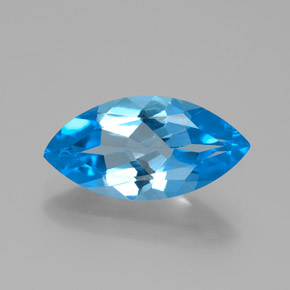 4.5ct Marquise Facet Swiss Blue Topaz Gem for sale 4.5ct Marquise Facet Swiss Blue Topaz Gem (ID: 385109)