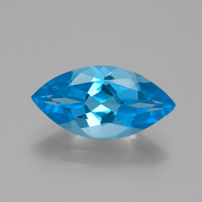 Medium Blue Topazio Gem - 4.3ct Marquise sfaccettato (ID: 385113)
