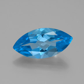 Deep Baby Blue Topazio Gem - 4.5ct Marquise sfaccettato (ID: 385118)