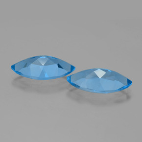 Topaz Gemstones in 16 x 8 mm (calibrated) Size for Sale, Topaz Stones in Swiss Blue Color