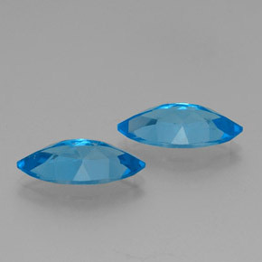 Topaz Gemstones in 16 x 8 mm (calibrated) Size for Sale, Topaz Stones in Swiss Blue Color