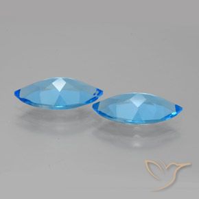 Topaz Gemstones in 16 x 8 mm (calibrated) Size for Sale, Topaz Stones in Swiss Blue Color