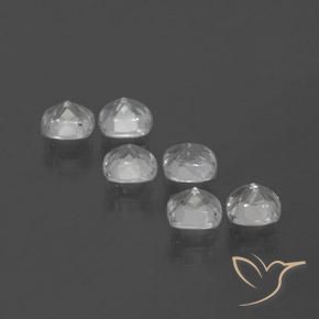 Topaz Gemstones in 4.6 x 4.5 mm Size for Sale, Topaz Stones in White Color