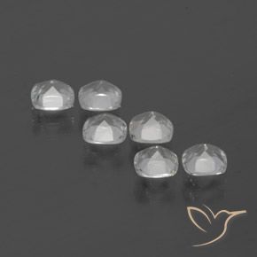 Topaz Gemstones in 4.6 x 4.5 mm Size for Sale, Topaz Stones in Clear White Color