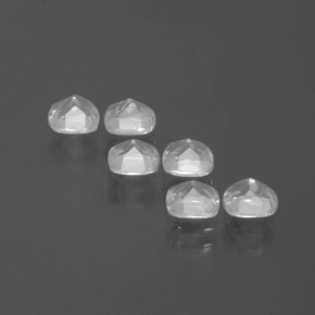 Topaz Gemstones in 4.5 x 4.5 mm Size for Sale, Topaz Stones in Clear White Color