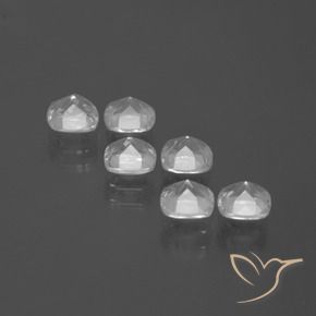 Topaz Gemstones in 4.6 x 4.5 mm Size for Sale, Topaz Stones in Clear White Color