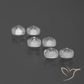 Topaz Gemstones in 4.6 x 4.5 mm Size for Sale, Topaz Stones in Clear White Color