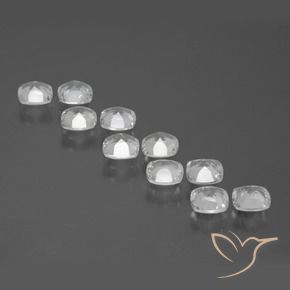 Topaz Gemstones in 4.6 x 4.5 mm Size for Sale, Topaz Stones in Clear White Color