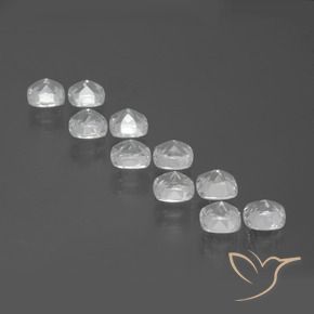 Topaz Gemstones in 4.7 x 4.6 mm Size for Sale, Topaz Stones in White Color