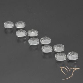 Topaz Gemstones in 4.6 x 4.5 mm Size for Sale, Topaz Stones in White Color