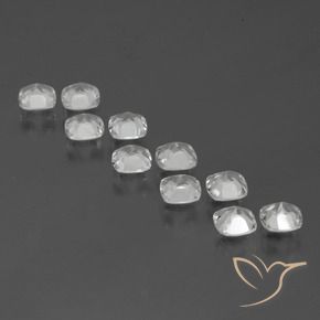 Topaz Gemstones in 4.6 x 4.5 mm Size for Sale, Topaz Stones in Clear White Color