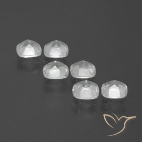 Topaz Gemstones in 4.6 x 4.6 mm Size for Sale, Topaz Stones in White Color