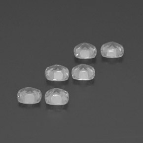 Topaz Gemstones in 4.6 x 4.5 mm Size for Sale, Topaz Stones in Clear White Color
