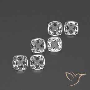 2.77ctw Natural Clear White Topaz, Cushion, VVS-VS
