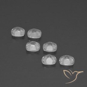 Topaz Gemstones in 4.5 x 4.5 mm Size for Sale, Topaz Stones in Clear White Color