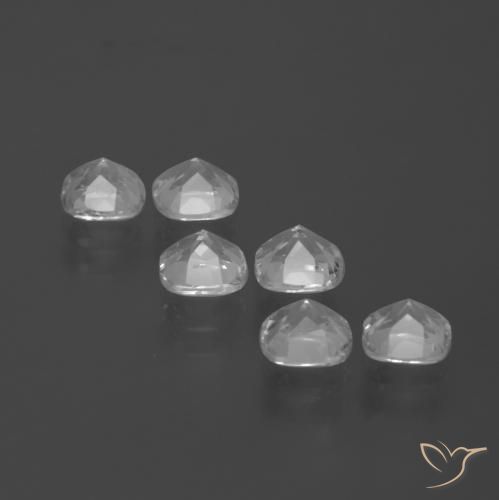 Topaz Gemstones in 4.5 x 4.5 mm Size for Sale, Topaz Stones in White Color