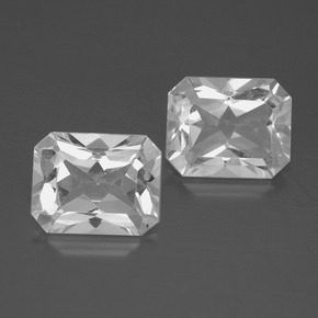 Weiß Topas Edelstein - 3.8ct Oktagon facettiert (ID: 386287)
