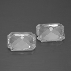 Topaz Gemstones in 10 x 8 mm (calibrated) Size for Sale, Topaz Stones in White Color