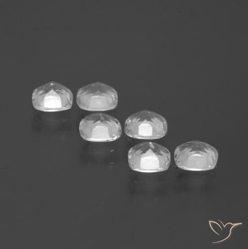 Topaz Gemstones in 4.6 x 4.5 mm Size for Sale, Topaz Stones in White Color
