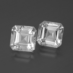Clear White Topaz Gem - 3ct Octagon Facet (ID: 386417)