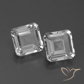 5.52 ctw White Topaz Stones, Natural Topaz in Octagon Facet Shape for Sale
