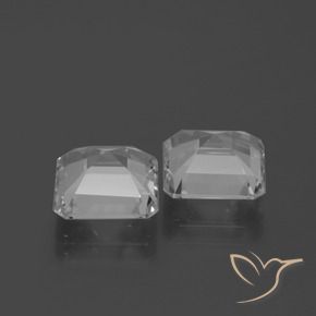 Topaz Gemstones in 8 x 8 mm (calibrated) Size for Sale, Topaz Stones in White Color