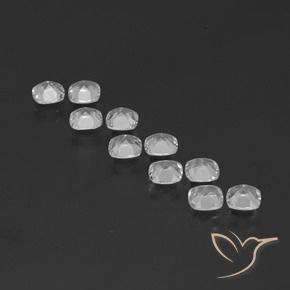 Topaz Gemstones in 4.6 x 4.5 mm Size for Sale, Topaz Stones in Clear White Color