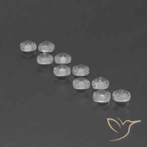 Topaz Gemstones in 4.6 x 4.5 mm Size for Sale, Topaz Stones in Clear White Color