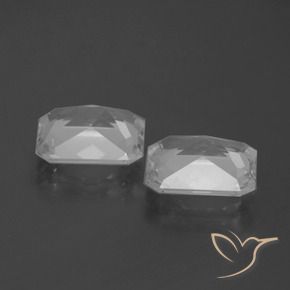 Topaz Gemstones in 10 x 8 mm (calibrated) Size for Sale, Topaz Stones in Clear White Color