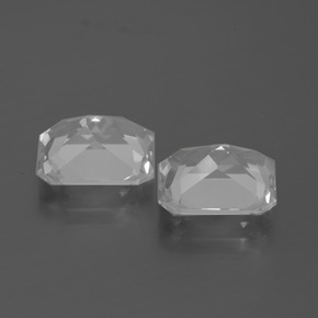 Topaz Gemstones in 10 x 8 mm (calibrated) Size for Sale, Topaz Stones in Clear White Color