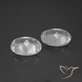 Topaz Gemstones in 10 x 8 mm (calibrated) Size for Sale, Topaz Stones in Clear White Color