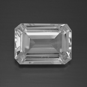 Weiß Topas Edelstein - 9ct Oktagon facettiert (ID: 387001)