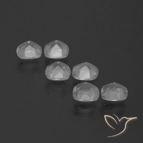 Topaz Gemstones in 4.6 x 4.6 mm Size for Sale, Topaz Stones in Clear White Color