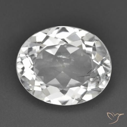 5.73ct Natural White Topaz, Oval, VS
