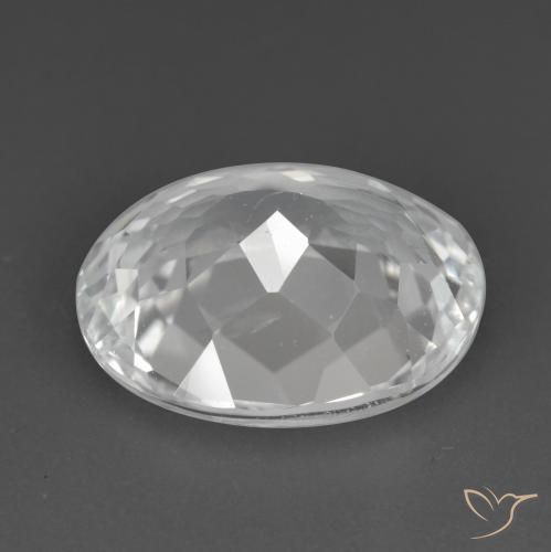 Topaz Gemstone in 12 x 10 mm (calibrated) Size for Sale, Topaz Stone in White Color