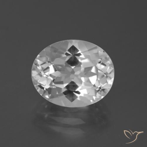 5.19ct Natural Clear White Topaz, Oval, VVS